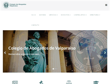 Tablet Screenshot of abogados-valparaiso.cl